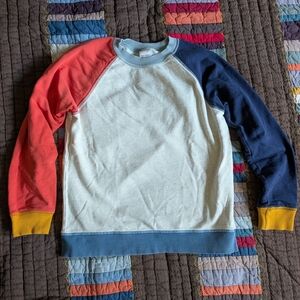 Hanna Andersson Colorblock Sweatshirt - Red, Blue, Yellow